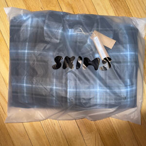 Unisex SKIMS Fleece Plaid Sleep Set L Glacier Plaid SKU685